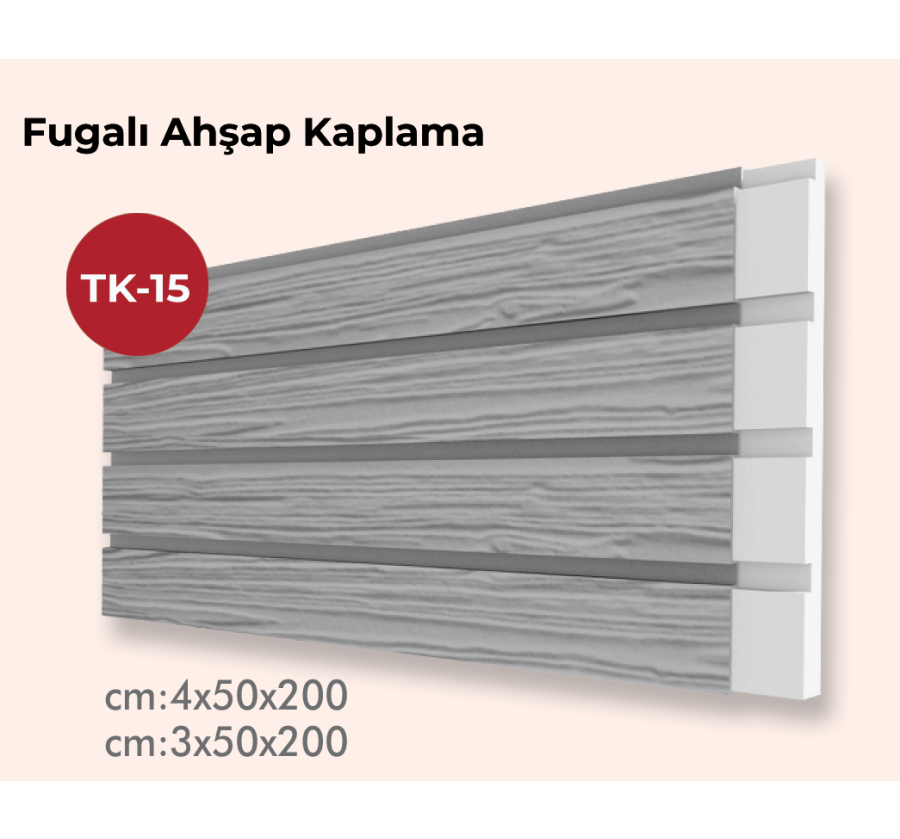 TK-15 Fugalı Ahşap Kaplama